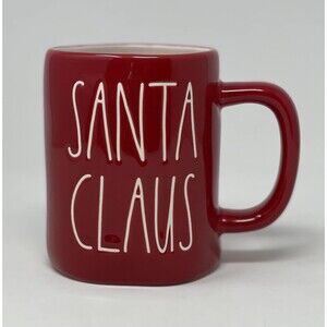 Rae Dunn Red Christmas Santa Coffee Mug Large 17 oz Ceramic New